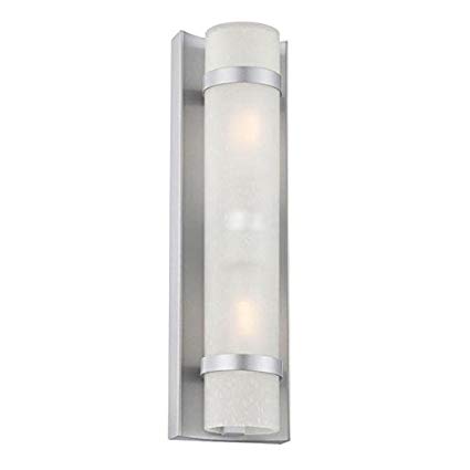 Acclaim 4701BS Apollo Collection 2-Light Wall Mount Outdoor Light Fixture, Brushed Silver