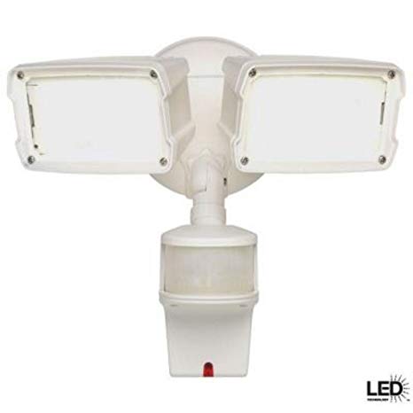 Defiant 180 Degree Outdoor Motion Activated White LED Security Floodlight