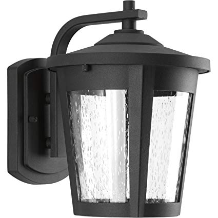 Progress Lighting P6078-3130K9 Contemporary/Soft 1-9W Led Wall Lantern, Black