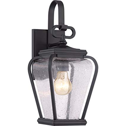 Quoizel PRV8406K Province 1-Light Outdoor Lantern, Mystic Black
