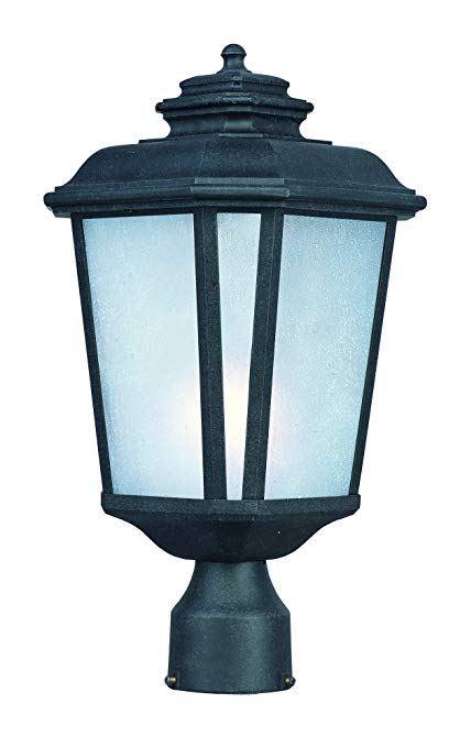 Maxim Lighting 3340 Radcliffe Outdoor Pole/Post Mount Lantern, Black Oxide Finish, 9 by 17.5-Inch