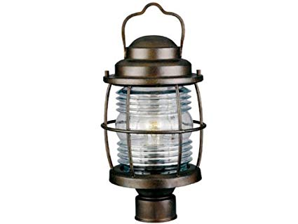 Kenroy Home 90956GC  Beacon Post Lantern, Blackened Gilded Copper Finish