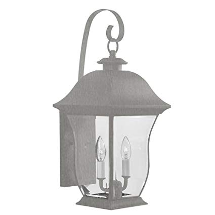 Transglobe Lighting 4971 BN Outdoor Wall Light with Beveled Glass Shades, Brushed Nickel Finished