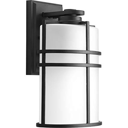 Progress Lighting P6063-31 1 LT Wall Lantern with Etched Glass, 8