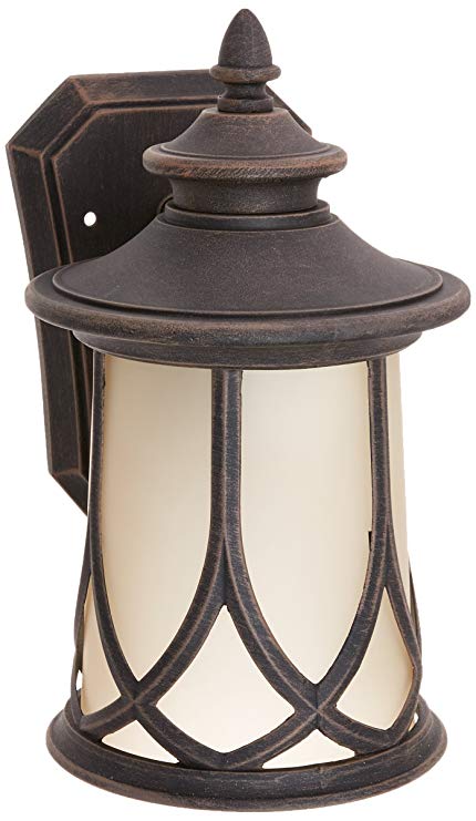 Progress Lighting P5987-122 Resort Collection 1-Light Wall Lantern, Aged Copper