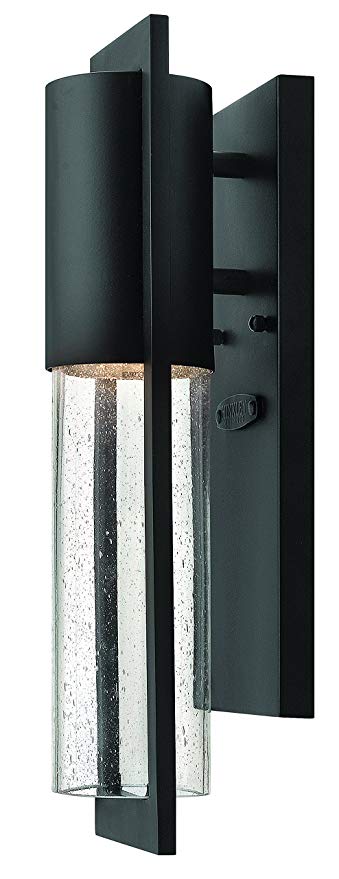 Hinkley 1326BK Transitional One Light Wall Mount from Shelter collection in Blackfinish,