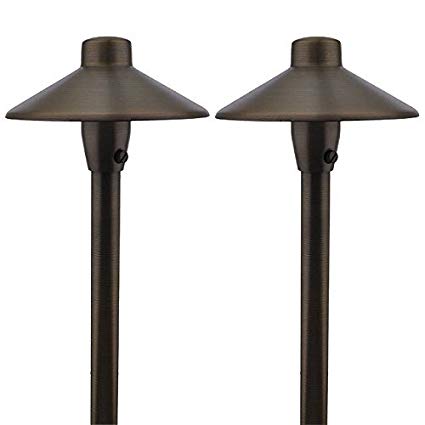 MarsLG BRS1 ETL-Listed Solid Brass Low Voltage Landscape Accent Path and Area Light with 6.5